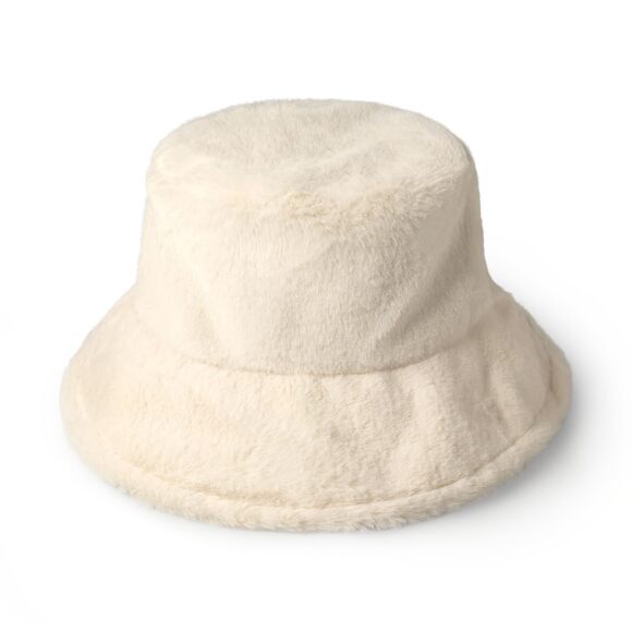 2072 Reversible Fur Bucket Hat Elegant Fuzzy Bucket Hat Corduroy Trendy main image 7